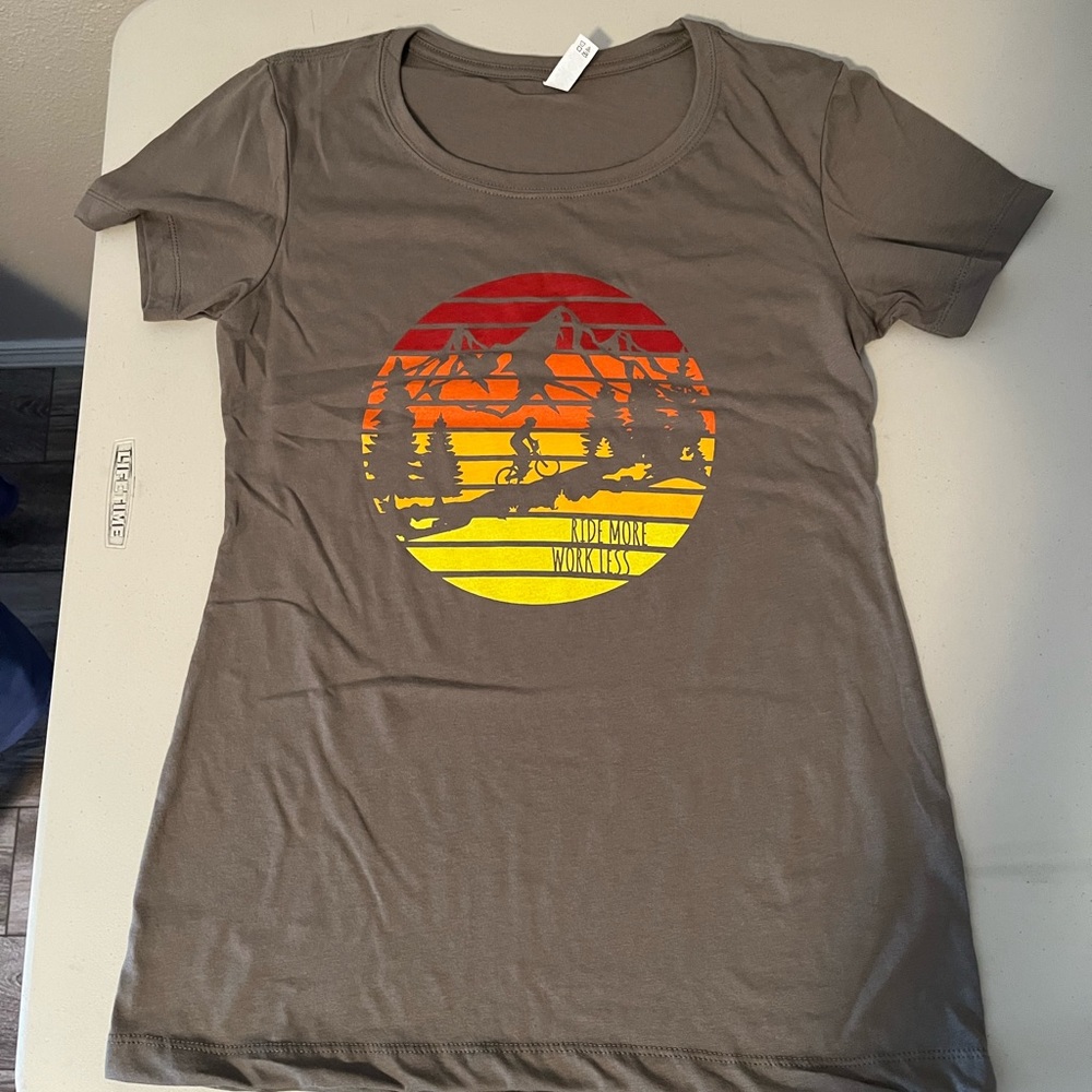 MTB t-shirt, Ride more work less, In search of Epic.